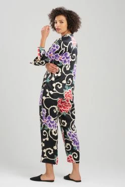 Saz Scroll PJ 22 Saz Scroll PJ -Natori Sales Shop Saz Scroll PJ Black Multi by N Natori 2 89881.1692804209
