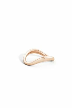 Shangri-La Brushstroke 14K Gold Stacking Ring -Natori Sales Shop Shangri La 14K Rose Gold Brushstroke Stackable Ring by Natori 4 36129.1628874477