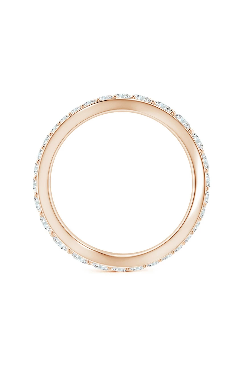 Shangri-La Brushstroke 14K Gold And Diamond Full Eternity Stacking Ring 2 Shangri-La Brushstroke 14K Gold And Diamond Full Eternity Stacking Ring - Image 2