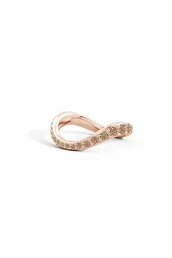 Shangri-La Brushstroke 14K Gold And Coffee Diamond Full Eternity Stacking Ring 10 Shangri-La Brushstroke 14K Gold And Coffee Diamond Full Eternity Stacking Ring -Natori Sales Shop Shangri La 14K Rose Gold Yin Yang Full Eternity Coffee Diamond Ring by Natori 4 85279.1628874845