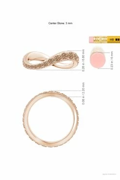 Shangri-La Brushstroke 14K Gold And Coffee Diamond Full Eternity Stacking Ring 11 Shangri-La Brushstroke 14K Gold And Coffee Diamond Full Eternity Stacking Ring -Natori Sales Shop Shangri La 14K Rose Gold Yin Yang Full Eternity Coffee Diamond Ring by Natori 6 50421.1628874846