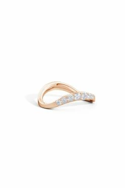 Shangri-La Brushstroke 14K Gold And Diamond Half Eternity Stacking Ring 41 Shangri-La Brushstroke 14K Gold And Diamond Half Eternity Stacking Ring -Natori Sales Shop Shangri La 14K Rose Gold Yin Yang Half Eternity Diamond Ring by Natori 4 80505.1630345316
