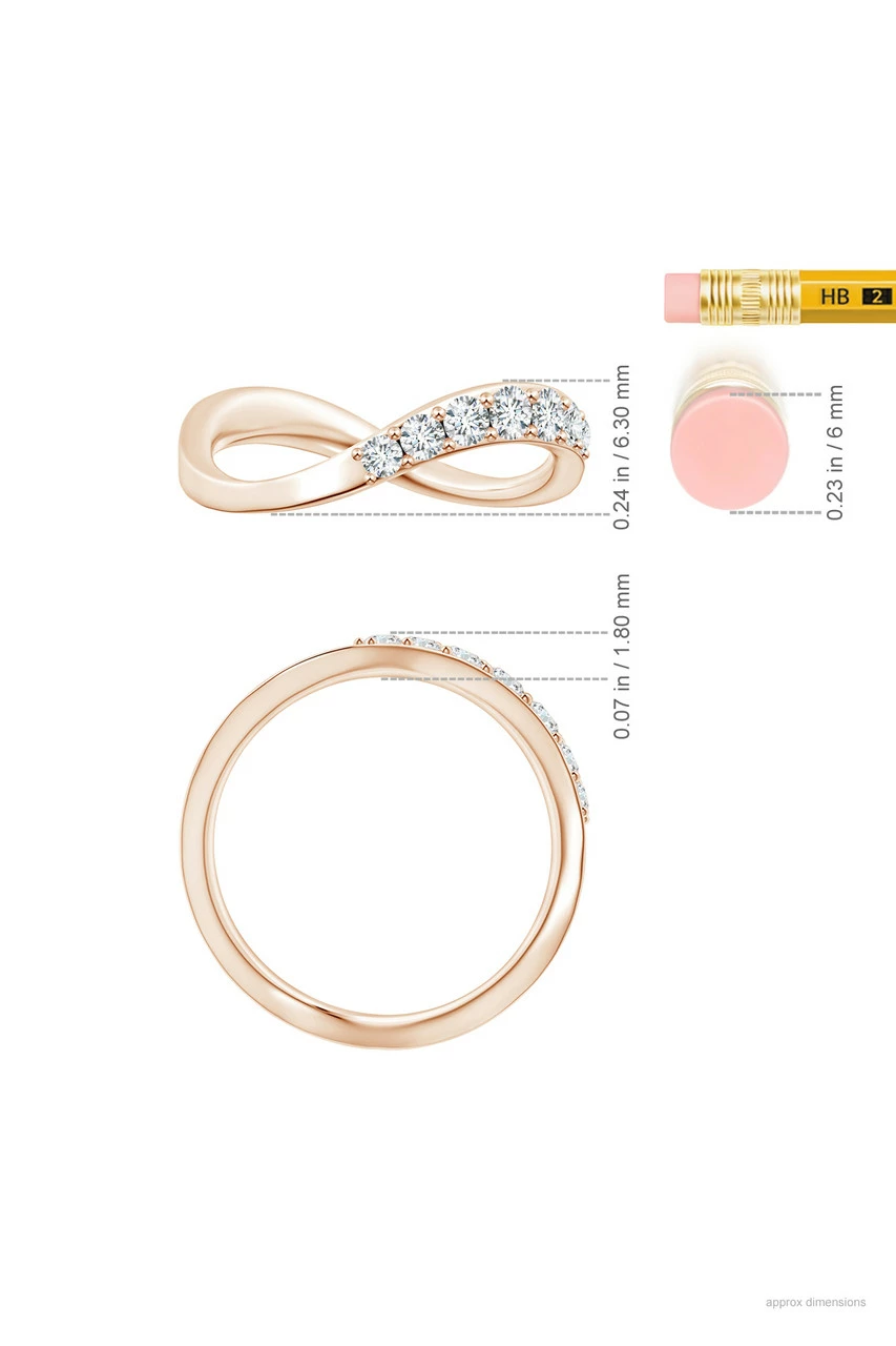 Shangri-La Brushstroke 14K Gold And Diamond Half Eternity Stacking Ring 21 Shangri-La Brushstroke 14K Gold And Diamond Half Eternity Stacking Ring - Image 21