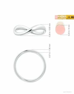 Shangri-La Brushstroke 14K Gold Stacking Ring -Natori Sales Shop Shangri La 14K White Gold Brushstroke Stackable Ring by Natori 6 01319.1628874533