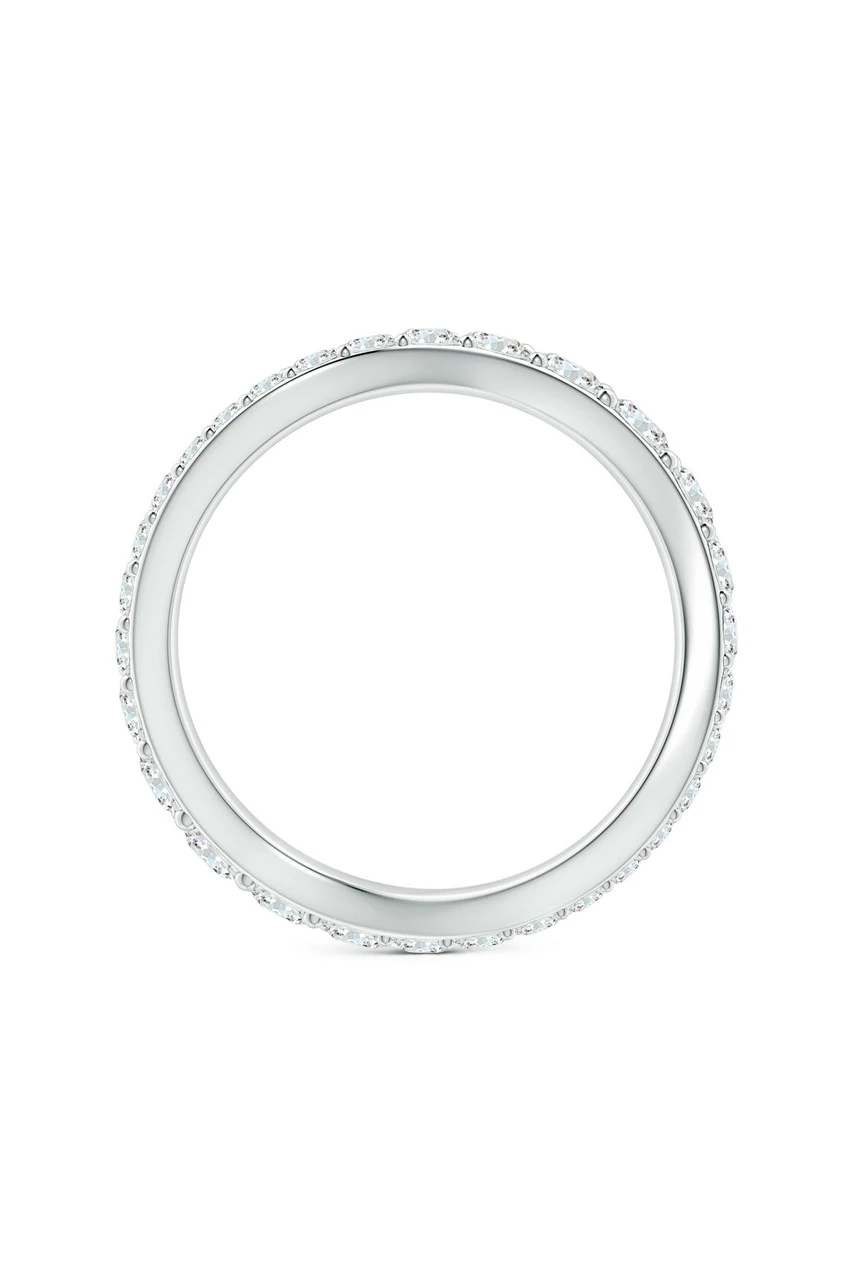 Shangri-La Brushstroke 14K Gold And Diamond Full Eternity Stacking Ring 9 Shangri-La Brushstroke 14K Gold And Diamond Full Eternity Stacking Ring - Image 9