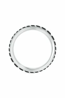 Shangri-La Brushstroke 14K Gold And Black Diamond Full Eternity Stacking Ring -Natori Sales Shop Shangri La 14K White Gold Yin Yang Full Eternity Diamond Ring by Natori 2 74564.1628866838