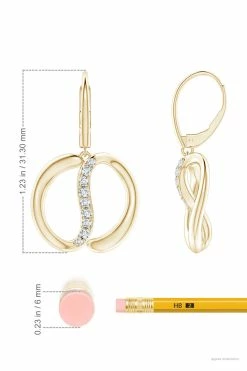 Shangri-La Yin-Yang 14K Gold And Diamond Dangle Earrings 10 Shangri-La Yin-Yang 14K Gold And Diamond Dangle Earrings -Natori Sales Shop Shangri La 14K Yellow Gold Yin Yang Diamond Dangle Earrings by Natori 4 30141.1628876374