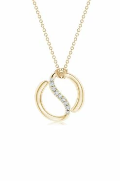 Shangri-La Yin-Yang 14K Gold And Diamond Knot Chain Pendant Necklace