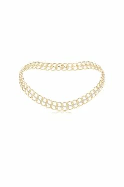 Shangri-La Yin-Yang 14K Gold And Diamond Chain Link Necklace