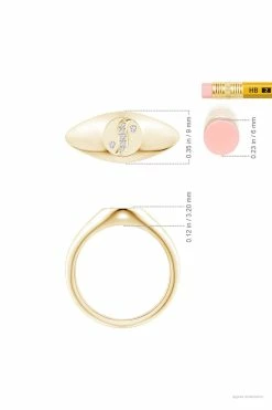 Shangri-La Yin-Yang 14K Gold And Diamond Signet Ring 11 Shangri-La Yin-Yang 14K Gold And Diamond Signet Ring -Natori Sales Shop Shangri La 14K Yellow Gold Yin Yang Diamond Signet Ring by Natori 6 2 02022.1631035056