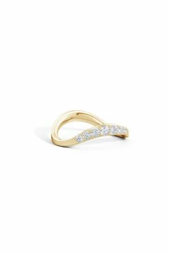 Shangri-La Brushstroke 14K Gold And Diamond Half Eternity Stacking Ring 33 Shangri-La Brushstroke 14K Gold And Diamond Half Eternity Stacking Ring -Natori Sales Shop Shangri La 14K Yellow Gold Yin Yang Half Eternity Diamond Ring by Natori 4 76172.1630345300