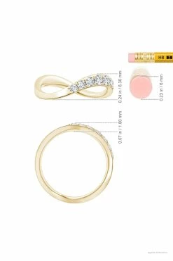 Shangri-La Brushstroke 14K Gold And Diamond Half Eternity Stacking Ring 35 Shangri-La Brushstroke 14K Gold And Diamond Half Eternity Stacking Ring -Natori Sales Shop Shangri La 14K Yellow Gold Yin Yang Half Eternity Diamond Ring by Natori 6 20856.1630345302