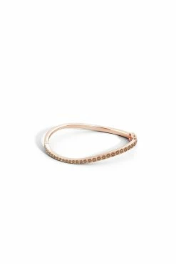 Shangri-La Brushstroke 14K Gold And Coffee Diamond Full Bracelet 7 Shangri-La Brushstroke 14K Gold And Coffee Diamond Full Bracelet -Natori Sales Shop Shangri La Brushstroke 14K Rose Gold and Coffee Diamond Full Bracelet by Natori 3 91718.1630002822
