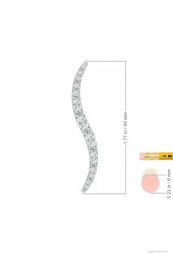 Shangri-La Brushstroke 14k Gold And Diamond Brooch -Natori Sales Shop Shangri La Brushstroke 14k White Gold Pendant Necklace by Natori 4 59930.1628692426