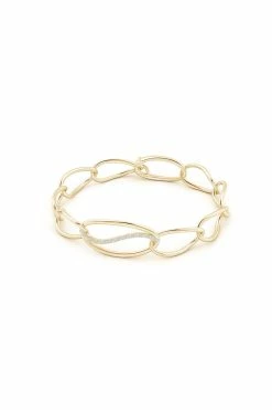 Shangri-La Elliptical Yin-Yang 14K Gold And Diamond Link Bracelet -Natori Sales Shop Shangri La Elliptical 14K Yellow Gold Yin Yang Diamond Link Bracelet by Natori 2 23265.1628691834