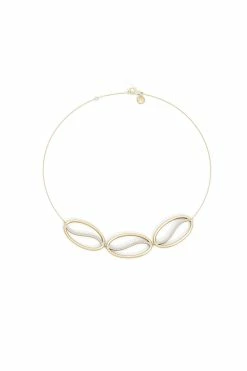 Shangri-La Elliptical Yin-Yang 14K Gold And Diamond Trio Necklace -Natori Sales Shop Shangri La Elliptical 14K Yellow Gold Yin Yang Diamond Trio Necklace by Natori 2 94616.1628691686