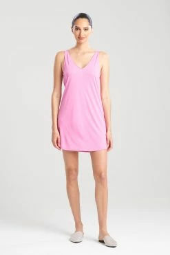Shangri-La TENCEL™ V-Neck Chemise 44 Shangri-La TENCEL™ V-Neck Chemise -Natori Sales Shop Shangri La Tencel V Neck Chemise Heather Violet Quartz by Natori 29437.1664473510