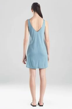 Shangri-La TENCEL™ V-Neck Chemise 35 Shangri-La TENCEL™ V-Neck Chemise -Natori Sales Shop Shangri La V Neck Chemise Heather Stone Blue by Natori 2 18276.1629224056