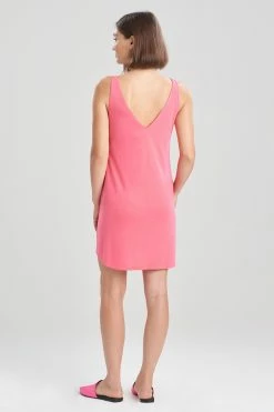 Shangri-La TENCEL™ V-Neck Chemise 39 Shangri-La TENCEL™ V-Neck Chemise -Natori Sales Shop Shangri La V Neck Chemise Heather Sunset Pink by Natori 2 65601.1643225841