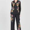 Shinjo Habotai Embroidered Silk Top