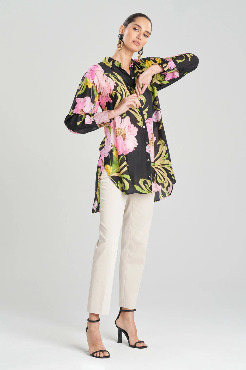 Shinjo Obi Silk Oversized Top 1 Shinjo Obi Silk Oversized Top