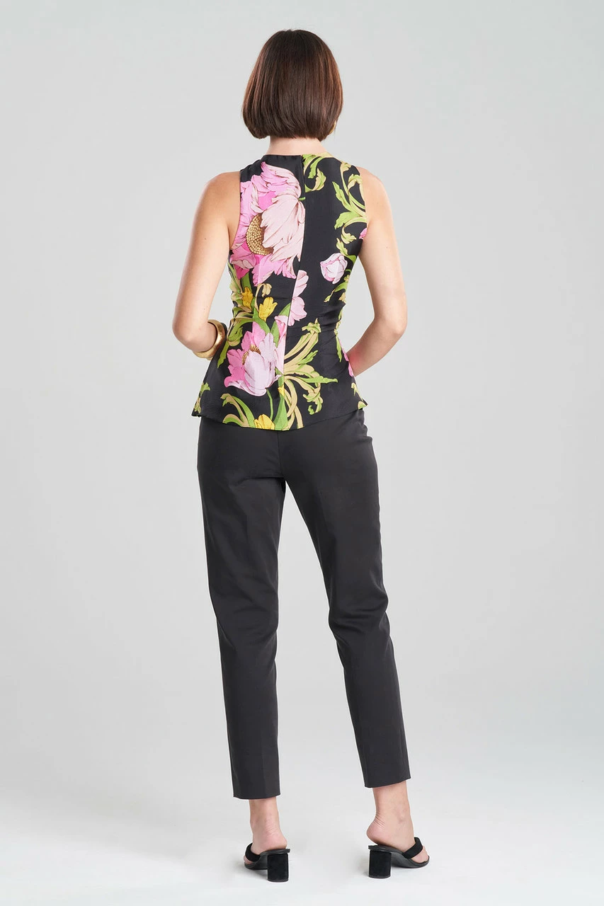 Shinjo Obi Silk Side Drape Top 2 Shinjo Obi Silk Side Drape Top - Image 2