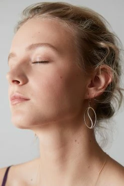 Shangri-La Elliptical Yin-Yang 14K-Gold And Diamond Large Leverback Earrings 16 Shangri-La Elliptical Yin-Yang 14K-Gold And Diamond Large Leverback Earrings -Natori Sales Shop Shot 13 888 35012.1630088655