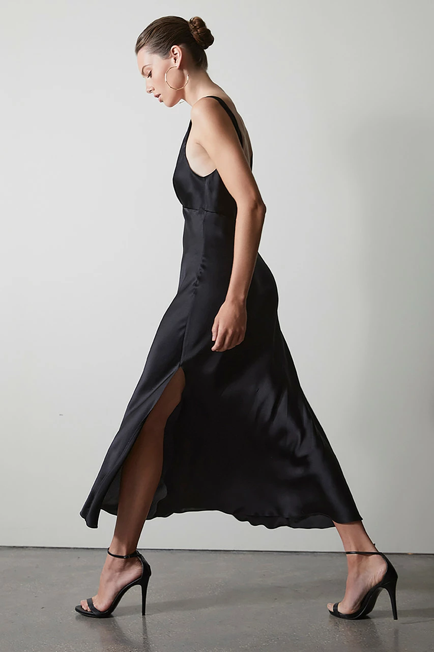 Key Essentials Silk V-Neck Gown 12 Key Essentials Silk V-Neck Gown - Image 12