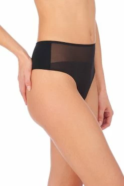 Side Effect High Rise Thong -Natori Sales Shop Side Effect High Rise Thong Black by Natori 2 19623.1668702537
