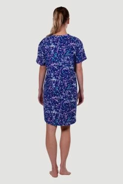 Sleepshirt 2 Pack -Natori Sales Shop Sleepshirt 2 Pack Sunkissed Floral Navy Blue Heather Grey by Natori 3 39239.1686843427