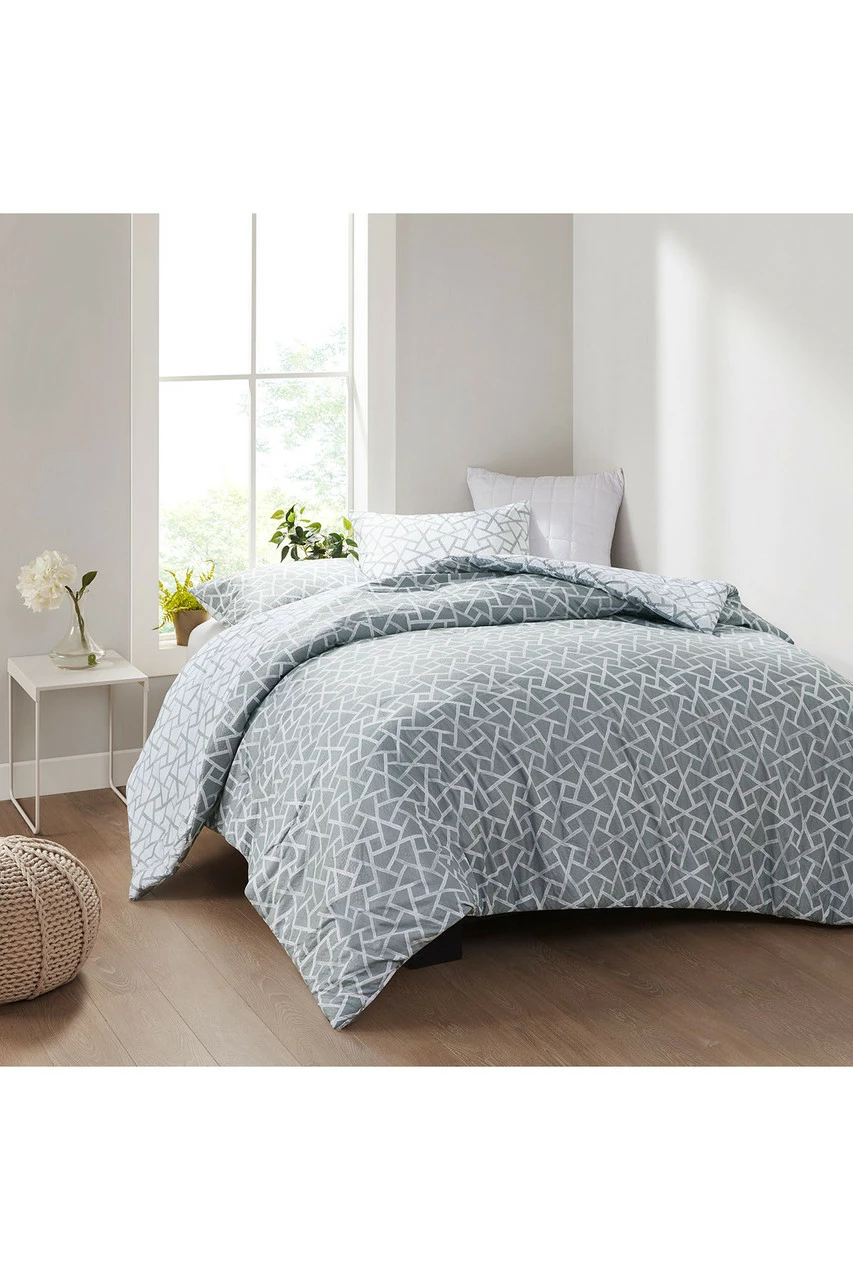 Soho Geo 3 Piece Reversible Duvet Cover Mini Set 1 Soho Geo 3 Piece Reversible Duvet Cover Mini Set