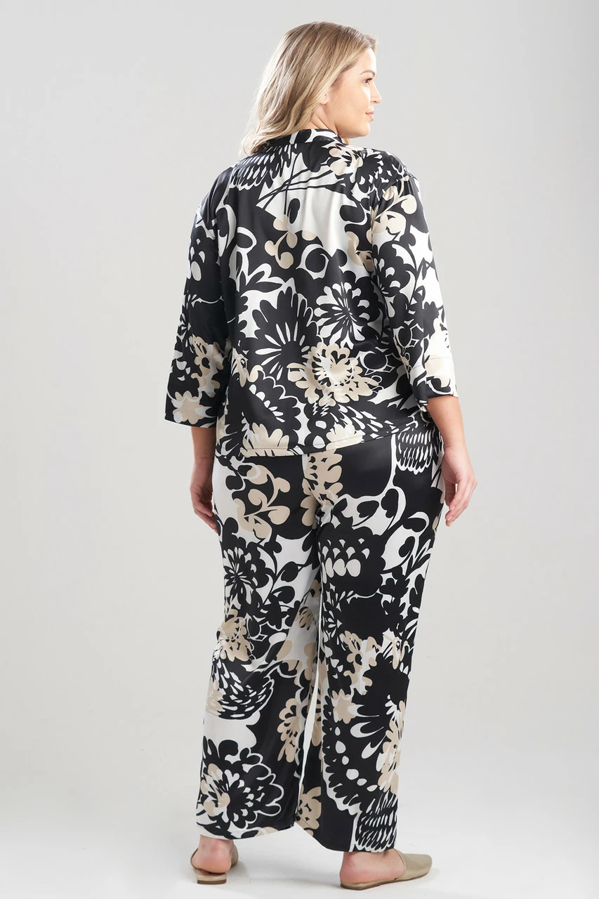 Soleil-Printed Matte Satin PJ 8 Soleil-Printed Matte Satin PJ - Image 8