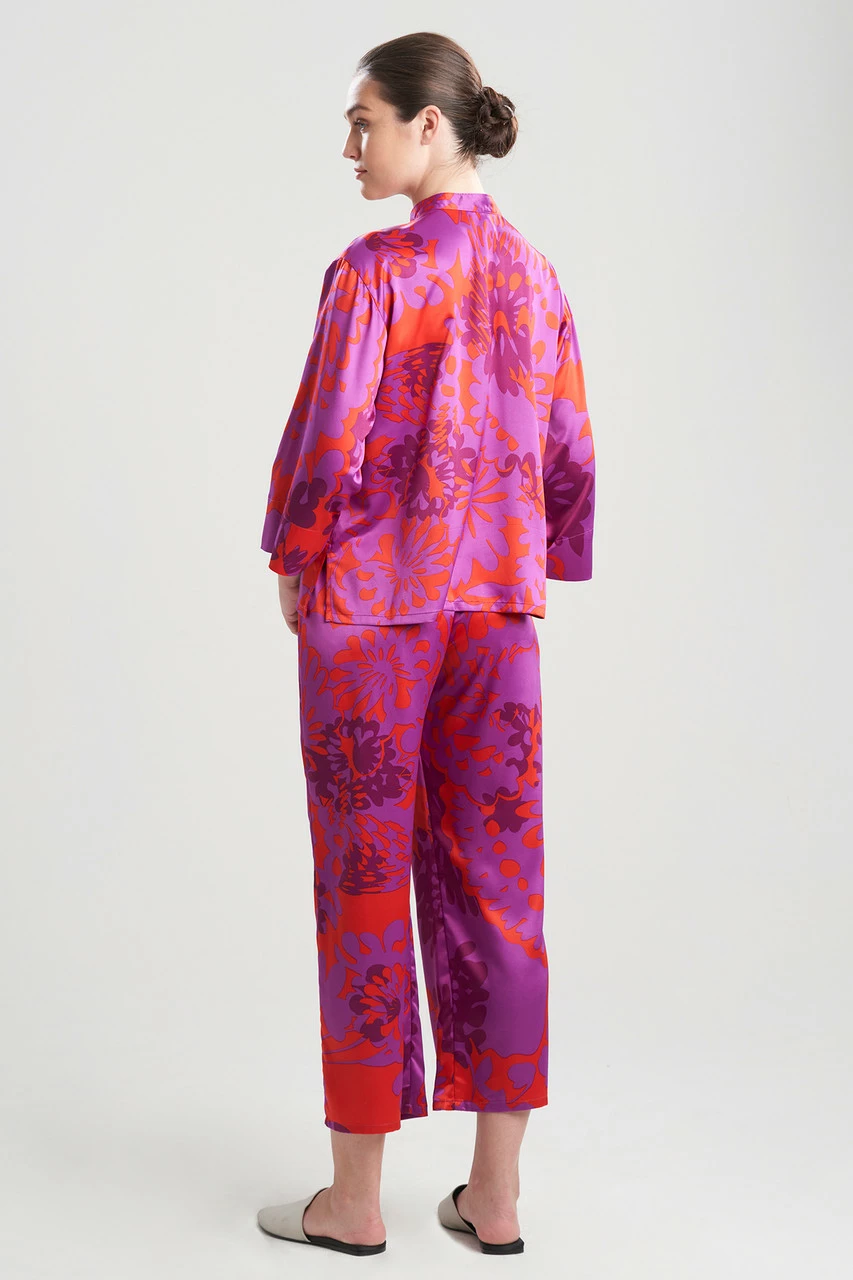 Soleil-Printed Matte Satin PJ 2 Soleil-Printed Matte Satin PJ - Image 2