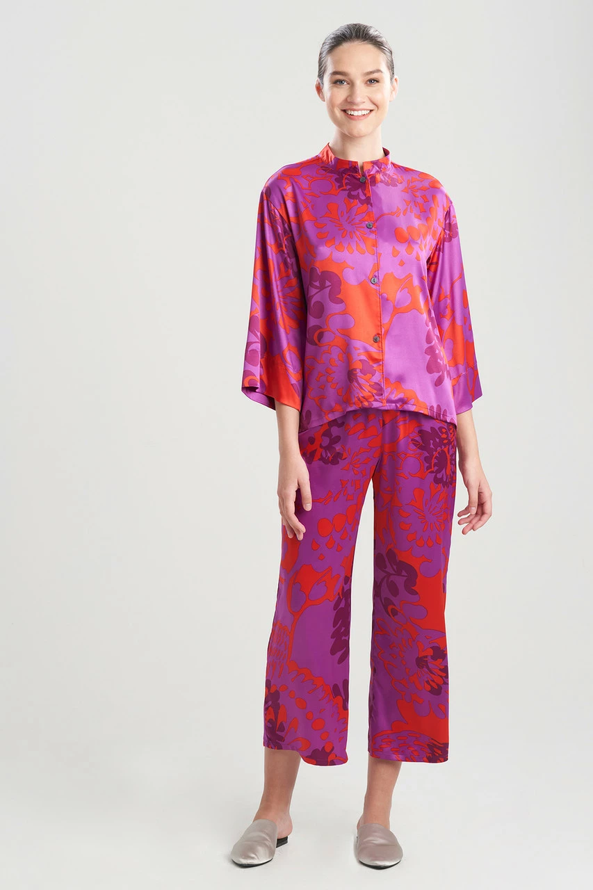 Soleil-Printed Matte Satin PJ 1 Soleil-Printed Matte Satin PJ
