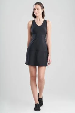 Solstice Tennis Dress -Natori Sales Shop Solstice Tennis Dress Black by Josie 72430.1651259452