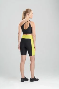 Solstice One Shoulder Crop Top -Natori Sales Shop Solstice Track Biker Shorts Citron by Josie 2 35639.1630518847