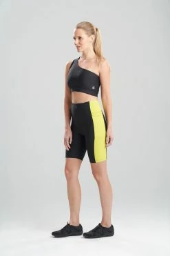 Solstice One Shoulder Crop Top -Natori Sales Shop Solstice Track Biker Shorts Citron by Josie 26943.1630518844