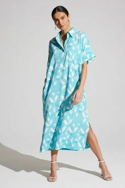 Sumi Short Sleeve Caftan -Natori Sales Shop Stella 002 0033 26760.1645136045
