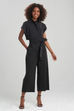 Stretch Cotton Blend Jumpsuit