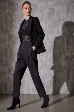 Stretch Scroll Lace Long Sleeve Top 5 Stretch Scroll Lace Long Sleeve Top -Natori Sales Shop Stretch Scroll Lace Boat Neck Long Sleeve Top Black by Natori 19205.1690976174