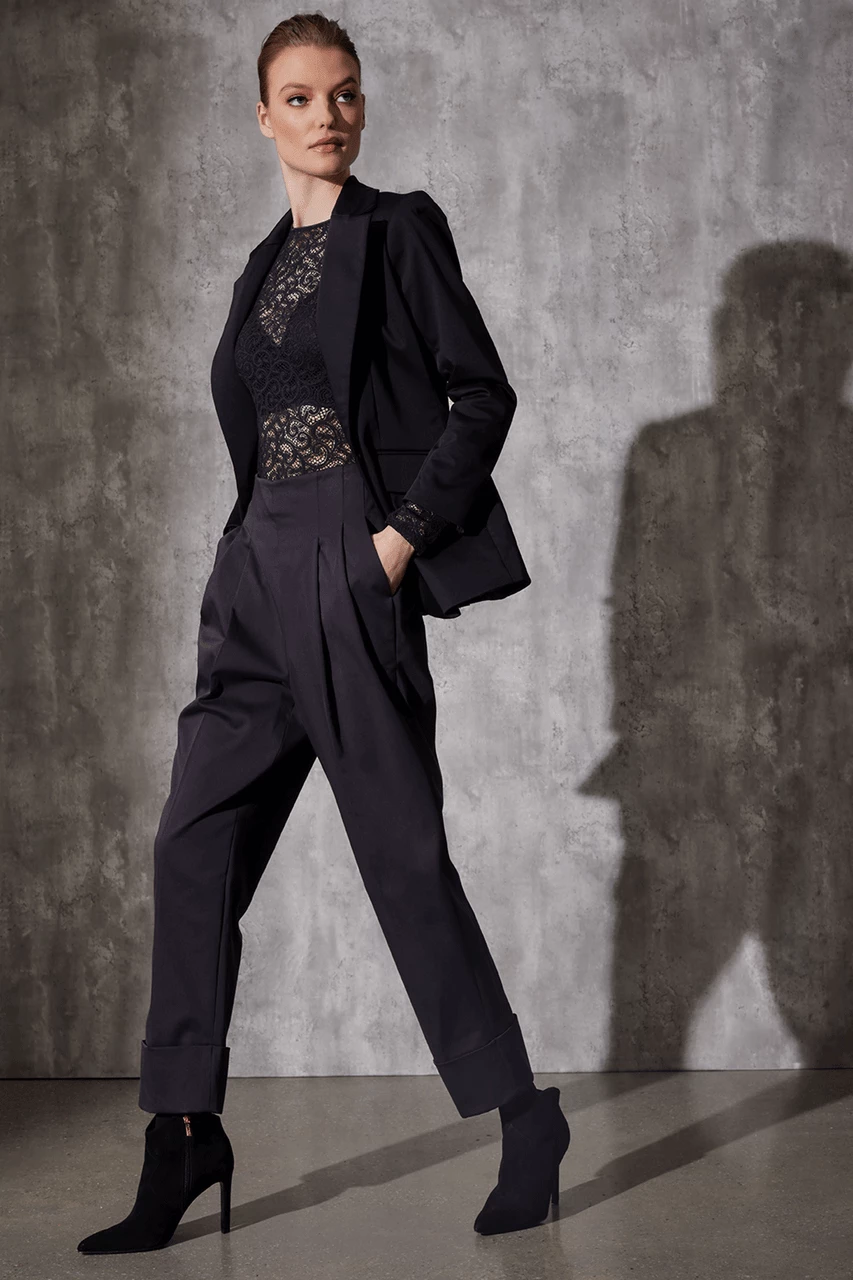 Stretch Scroll Lace Long Sleeve Top 3 Stretch Scroll Lace Long Sleeve Top - Image 3