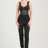 Stretch Scroll Lace Tank