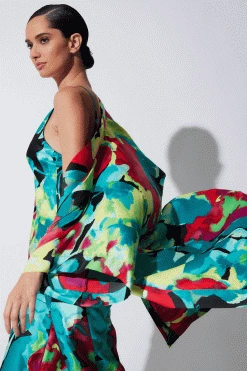 Suisai Robe -Natori Sales Shop Suisai Robe Black Multi by Natori 18452.1675895628