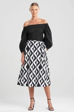 Sumi-Cotton Poplin Skirt