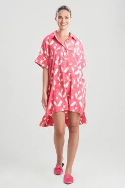 Sumi Short Caftan -Natori Sales Shop Sumi Short Caftan Watermelon by Natori 47561.1651002401