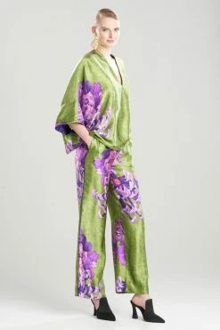 Sumida Charmeuse Kimono Silk Top -Natori Sales Shop Sumida Charmeuse Kimono Silk Top Citrine by JN 80935.1688129694