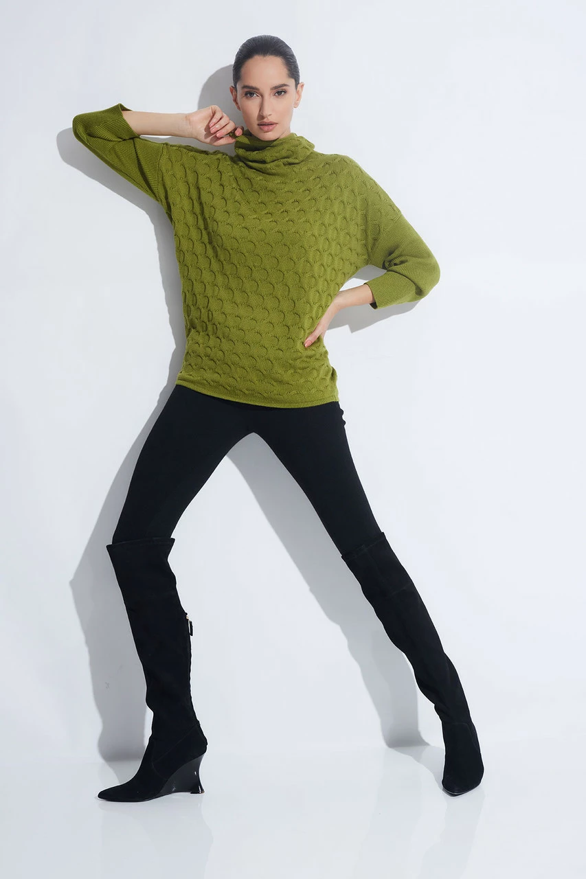 Textured Mandalay Turtleneck Wedge Top 7 Textured Mandalay Turtleneck Wedge Top - Image 7