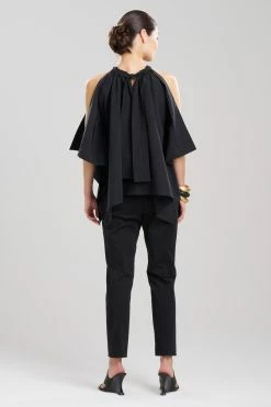 Taffeta Handkerchief Top -Natori Sales Shop Taffeta Handkerchief Top Black by Natori 2 43745.1684157460