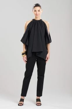 Taffeta Handkerchief Top -Natori Sales Shop Taffeta Handkerchief Top Black by Natori 36228.1687353485