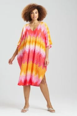 Tahiti Caftan -Natori Sales Shop Tahiti Caftan Red Orange by N Nator 3 02487.1675436942